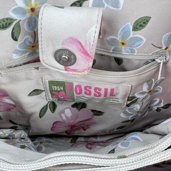 Fossil Bamboo Wooden Handle Woven Satchel Coral Salmon Pink Purse Hand Bag - Picture 8 of 11